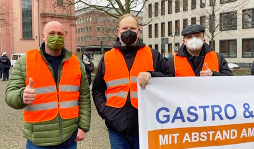 Demo Mainz Dehoga Automatenverband Rheonland-Pfalz 2G statt 2Gplus