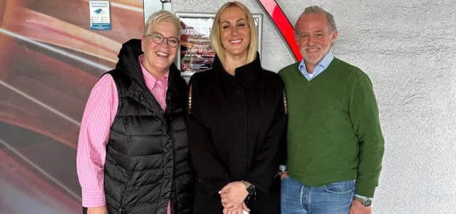Magic Casino Heilbronn (v. l.) Sabine Clemens Magdalena Gross (Harlekin) Dirk Fischer Diakonie Kreisverband Heilbronn