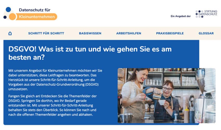 Datenschutz Stiftung Kleinunternehmen