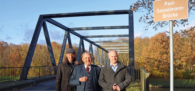 Paul-Gauselmann-Brücke eingeweiht Haberbosch Dr. Vieker Paul Gauselmann