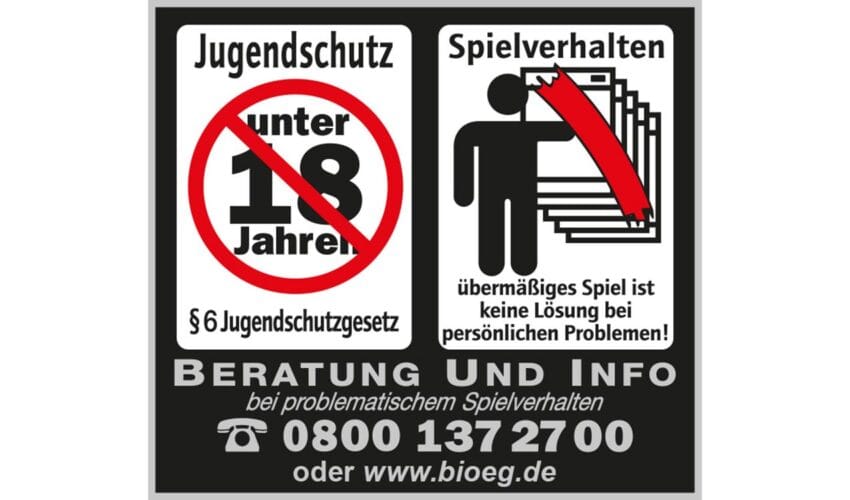 Warnhinweis Piktogramm Geldspielgeräte