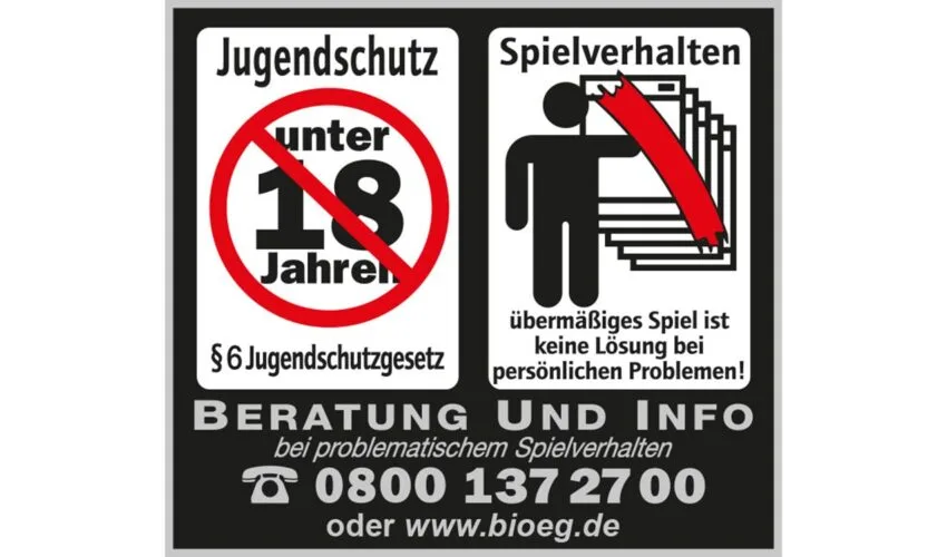 Warnhinweis Piktogramm Geldspielgeräte