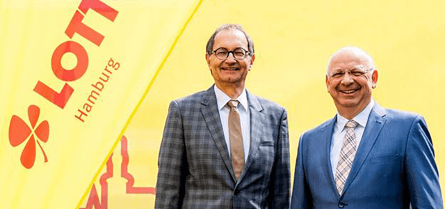 Michael Heinrich und Torsten Meinberg, Geschäftsführer von Lotto Hamburg, © Foto Brunkhorst