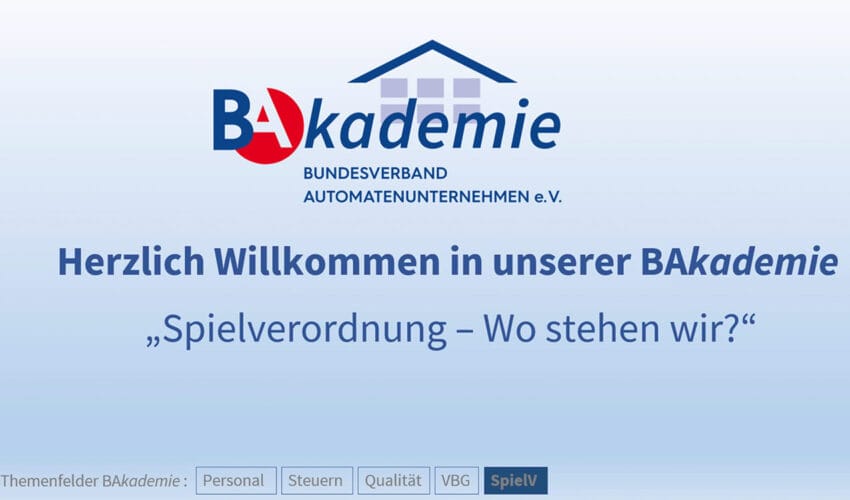 BAkademie Spielverordnung