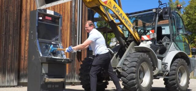 Heidenheim illegales Glücksspiel Vernichtung Zerstörung illegale Spielautomaten Spielgeräte