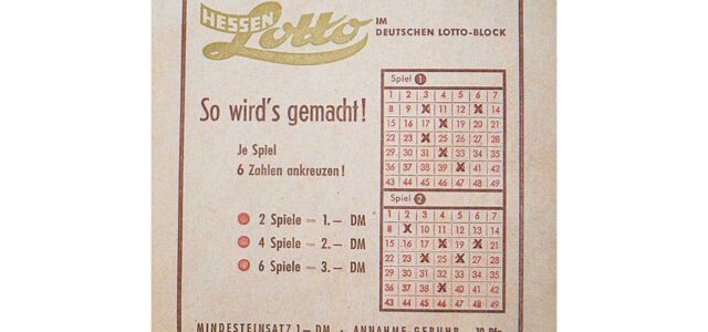 Lotto Hessen Lotto 6 aus 49 70 Jahre