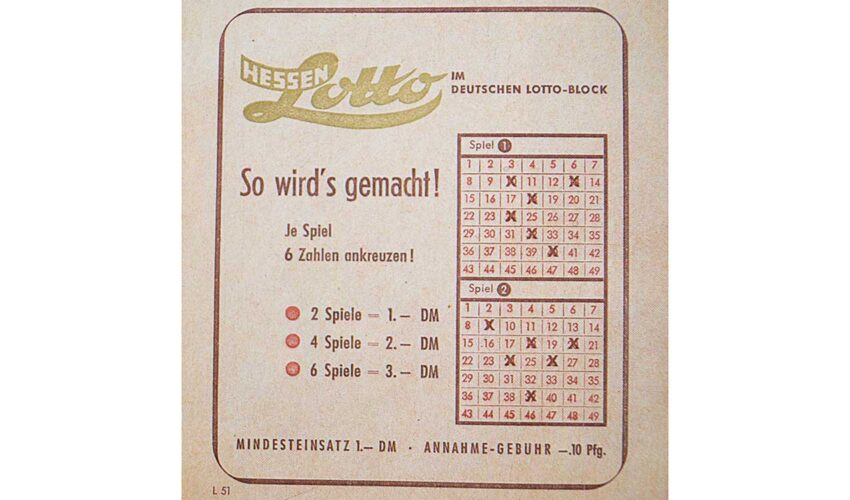 Lotto Hessen Lotto 6 aus 49 70 Jahre
